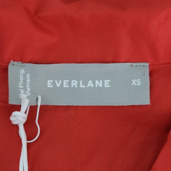 Everlane Woven Cropped Pajama Top Womens Size XS Red Boxy Loungewear NWT - Picture 6 of 8